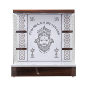 The Temple hub Wooden Temple | White Mandir With LED Light Puja Mandir For Home & Office Decor